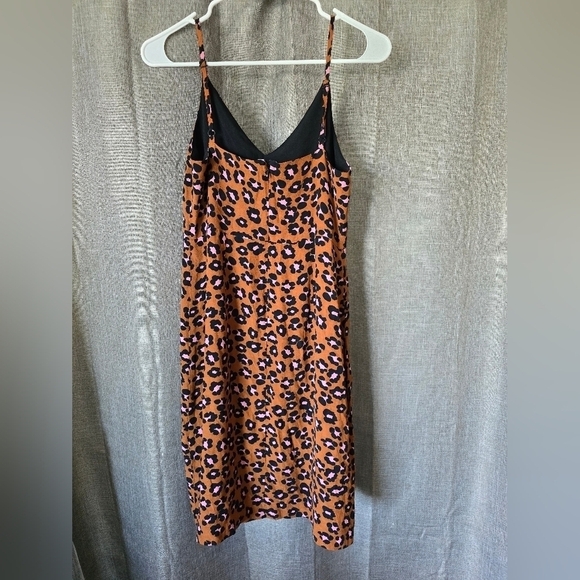 Sanctuary Save The Date Slip Dress Carnelian Cheetah Size 0 - Picture 4 of 8